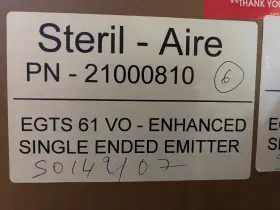 21000810 STERIL-AIRE Egts Vo Enhanced Single Ended Emitter
