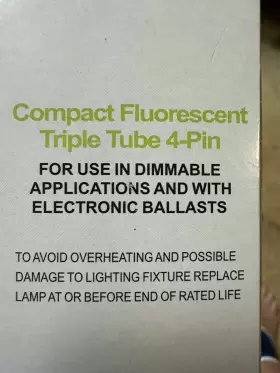 SL-0111 STERL LIGHTING Triple Tube Pin Fluorescent Lightbulb #3