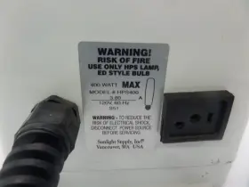 HPS400 SUNLIGHT SUPPLY Ballast Hps Lamp #2