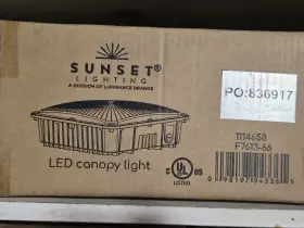 F7613-66 SUNSET LIGHTING Led Canopy Light