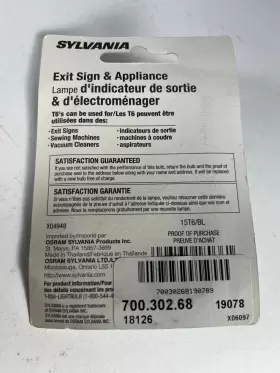 15T6-BL SYLVANIA Exit Sign Bulb Watts #2