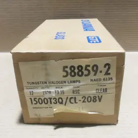 58859-2 SYLVANIA Box Quartz Tungsten Halogen Light Bulb Ak