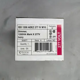 1200 SYNERGY LIGHTING CONTROLS Isd Adez Iv Dimmer