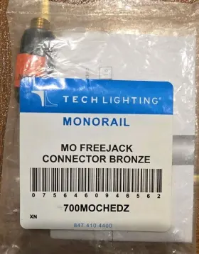 700MOCHEDZ TECH LIGHTING Monorail Freejack Connector