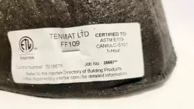 FF109 TENMAT Pack Fire Recessed Recess Lighting Covers Astm #2