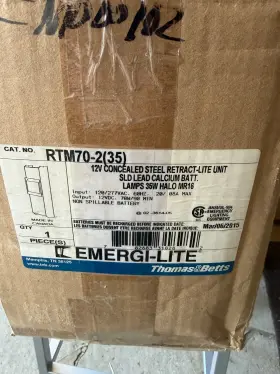 RTM70-2 THOMAS BETTS Emergi Lite Recessed Recess Emergency