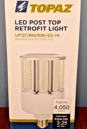 74118 TOPAZ Led Post Top Retrofit Light