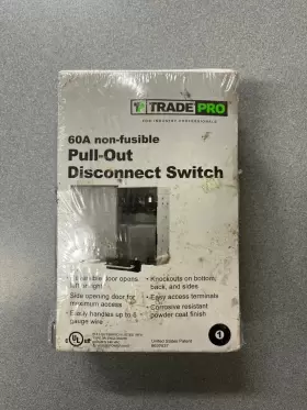 6630637 TRADE PRO Professionals Fusible Disconnect Switch #2