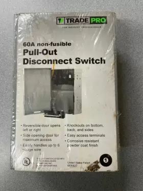 6630637 TRADE PRO Professionals Fusible Disconnect Switch