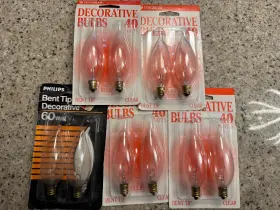 40BC-CD TUNGSRAM Pack Blunt Tip Chandelier Lamp Light Bulb