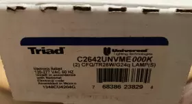C2642UNVME UNIVERSAL LIGHTING Triad Snap Mount Adapter Plate #2