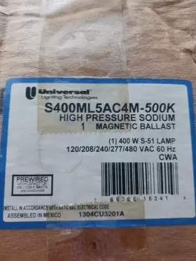 S400ML5AC4M-500 Ballast Core Coil Lamp Kit