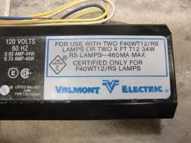 8G1024W VALMONT ELECTRIC Val Miser Rapid Start Ballast Lamp #2