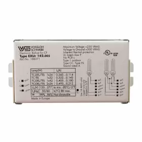 EXUR-142.005 VASSLOH SHWABE Fluorescent Ballast Cfl
