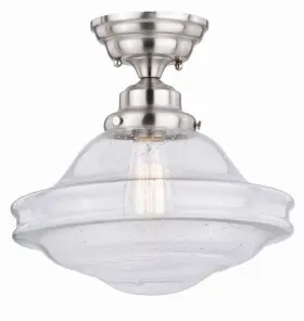 C0197 VAXCEL Huntley Semi Flush Mount Farmhouse Schoolhouse