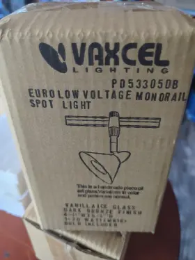PD53305DB VAXCEL LIGHTING Euro Voltage Monorail Spot Light