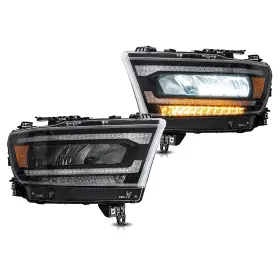 YAX-RM-6001-19 VLAND Led Headlights Amber Reflectors Dodge