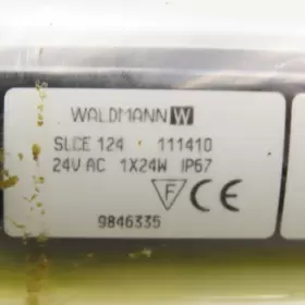 SLC124 WALDMANN Ac Glass Tube Luminaire Light Oal #2