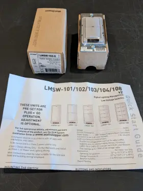 LMSW-102-G WATTSTOPPER Legrand Digital Switch Dlm Connection