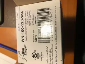 WN-100-120-WA WATTSTOPPER Stopper Motion Sensor Nightlight