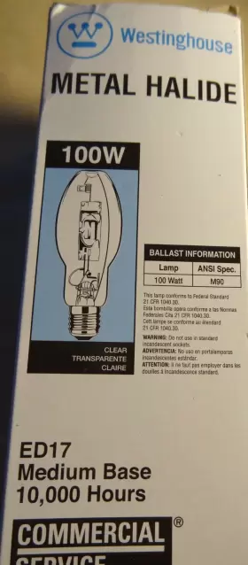 37018 WESTINGHOUSE Hid Halide Base Set
