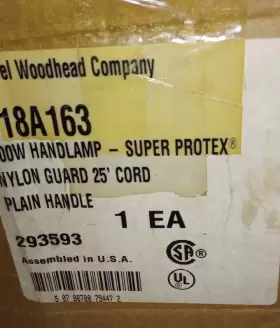 118A163 WOODHEAD Protex Lamp Cord #3