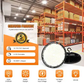 NG-UFOBI-150W2-508-BUS YELLORE Led High Bay Light Pack Ligh #2