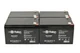 Raion Power 12V 12Ah Battery For SigmasTek SP12-12HR - 4 Pack