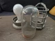 CROUSE HINDS Vintage V175-M5 LIGHT FIXTURE W/GLASS GLOBE & CAGE 