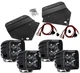 RIGID LED Fog Light Kit w/ 4 Midnight Black PRO Lights for 10-14 Ford Raptor SVT