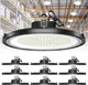 ONLYLUX 250W UFO LED High Bay Light 37500LM 5000K 10 Pack Shop Light