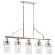 Kichler 52379 Everett 5 Light 42"W Linear Chandelier - Nickel