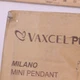Vaxcel Dimmable Mini Pendant Ceiling Light Steel/Glass 60W P0276