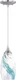Vaxcel Lighting P0278 Nickel Milano Single Light 5"W Pendant With A Glass Shade