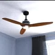 Vaxcel Curtiss 52' Ceiling Fan, Matte Black and Brushed Silver - F0057