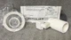 LOT of 4. LIGHTOLIER 9223WH LYTESPAN TRACK LIGHTING PARR-FLEX RING, MATTE WHITE