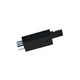 Juno Lighting R34BL Conduit Feed, 120 volts TRACK MASTER LOW PROFILE&nbsp; BLACK
