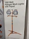 HDX 1200W Tripod Work Light Dual Head 13000 Lumens 3000K LED 69in Stand