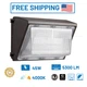 45W LED Wall Pack Light 5300 Lm 4000K Semi-Cutoff Outdoor Security Bronze SLG