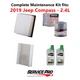2019 Jeep Compass 2.4L Complete Air, Oil & Cabin Filter Kit (0W-20)