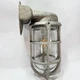 Vintage RAB Industrial Vaporproof Wall Light Cage Fixture 100 CL Cast Aluminum