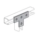 Power-Strut PS-714-HG, 9/16" Holes, Hot Dip Galvanized, Tee Plate Fitting, 1pc
