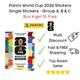 Panini World Cup 2026 Football Stickers - Group A, B, C - Buy 4 get 10 Free