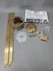 Kim Lighting JBR30 Die-Cast Brass In-Grade Junction Box with Stakes, 1/2" NPSM