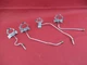 GE Cooktop Gas Tube w/Orifice Bracket Set 4, WB02K10360 WB02K10361 WB28X22780