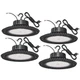 BFT UFO LED High Bay Light 240W 4PACK ETL Listed High Bay LED Shop Lights 0-1...