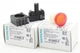 2x Siemens 3SB3244-6AA20 E:09 indicator light red-unused/original packaging-