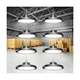ONLYLUX 300W Super Bright UFO LED High Bay Lights 8 Pack 6000K Daylight, 4500...