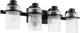 Quorum International 527-4 Lazo 4 Light 28"W Vanity Light - Black