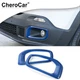 Car Front Fog Light Lamp Cover Trim Bezels Decor Blue For Jeep Renegade 2016-18